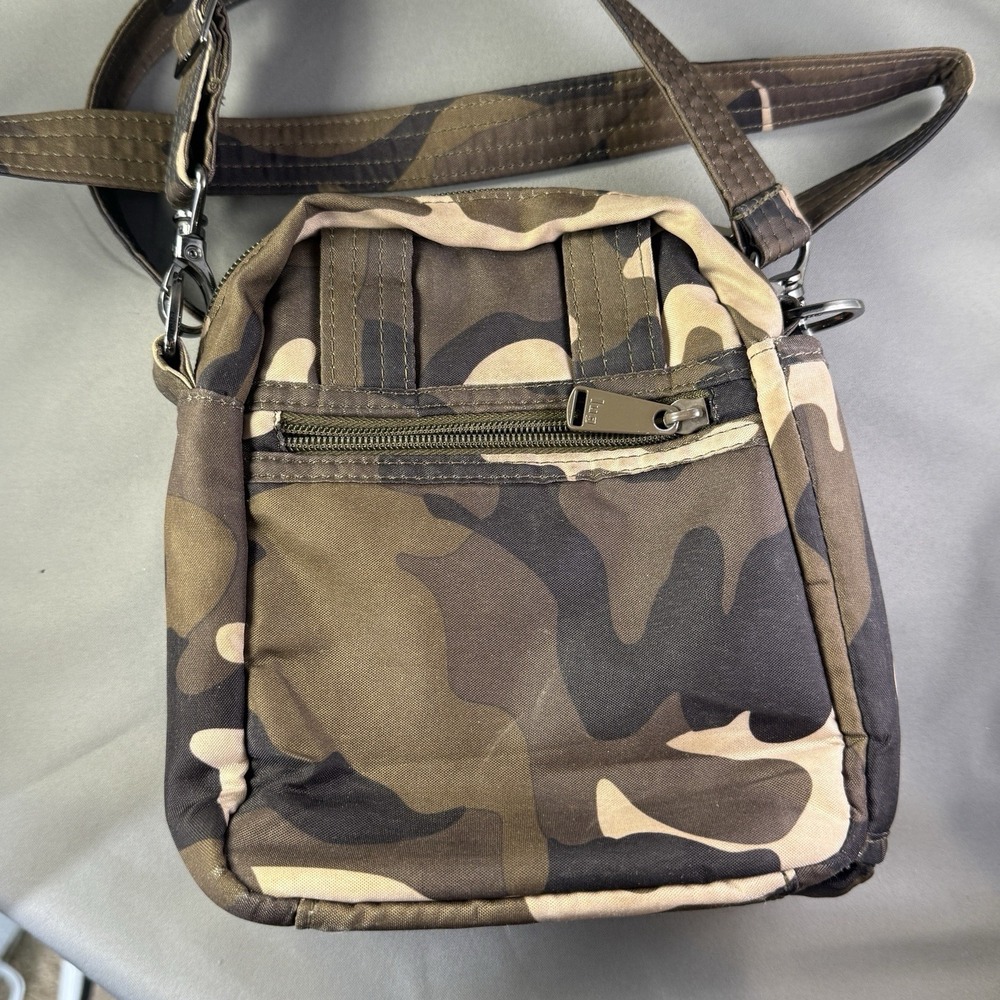 Lug Infinity Collection Can Can Crossbody Bag Camo Print Travel Purse